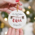thumbnail image 3 of Family Christmas Ornaments Personalized Family of Three Christmas Ornament 2025, Best Parents and Kids Gift for Wife, Husbands, Her, Him Baby First Christmas Ornaments(B), 3 of 5