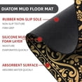 thumbnail image 2 of Diatomaceous Earth Bath Mat,Black Gold Flower Non-Slip Volume Super Absorbent Fast Drying for Bathroom Kitchen Door mat,Eco-Friendly Easy to Clean 16×24Inch (40 * 60cm), 2 of 6