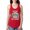 Red, variant on Proud Cat Daddy Cat Lover Ladies Racerback Tank Top, Heather Grey, Medium