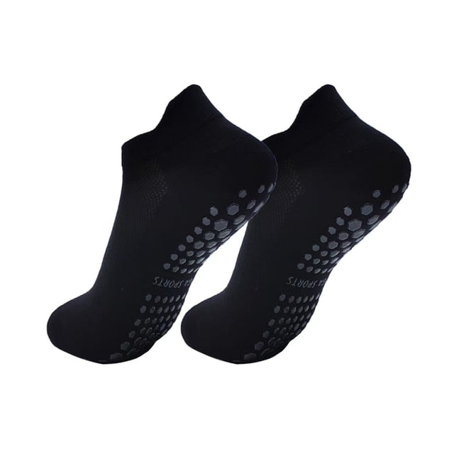 1 par de calcetines deportivos para mujer, de algodón, antideslizantes, que absorben la humedad, cómodos y elásticos.
