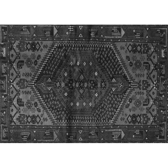Ahgly Company Indoor Rectangle Persian Gray Traditional Area Rugs, 5' x 8'