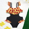 thumbnail image 6 of Hihipz One Piece Swimsuit for Toddler Girl Ladybug Print Ruffle Swimming Suits, 6 of 9