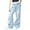 Blue, variant on ANINEO Girls Baggy Jeans Distressed Denim Pants Elastic Waist Wide Leg Jeans for Girls Kids Loose Fit 4-14 Years
