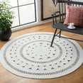 thumbnail image 2 of SAFAVIEH Cape Cod Donna Geometric Polyester Area Rug, Ivory, 7' x 7' Round, 2 of 7