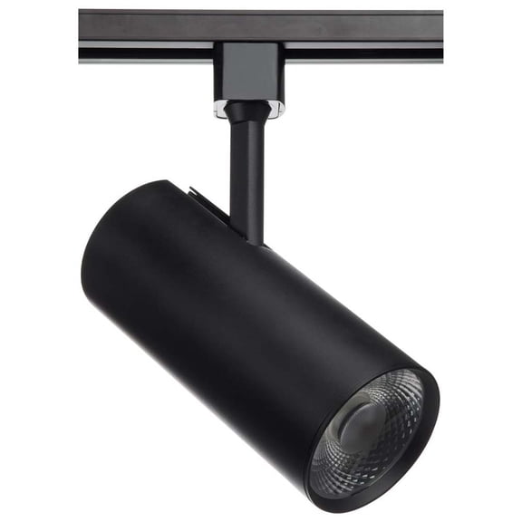 Satco 30w LED Commercial Track Head Black Cylinder 24 Degree Beam Angle 120v
