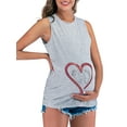 thumbnail image 3 of LilyLLL Pregnant Womens Cartoon Print Tank Tops Maternity Sleeveless Blouse T-shirt, 3 of 4