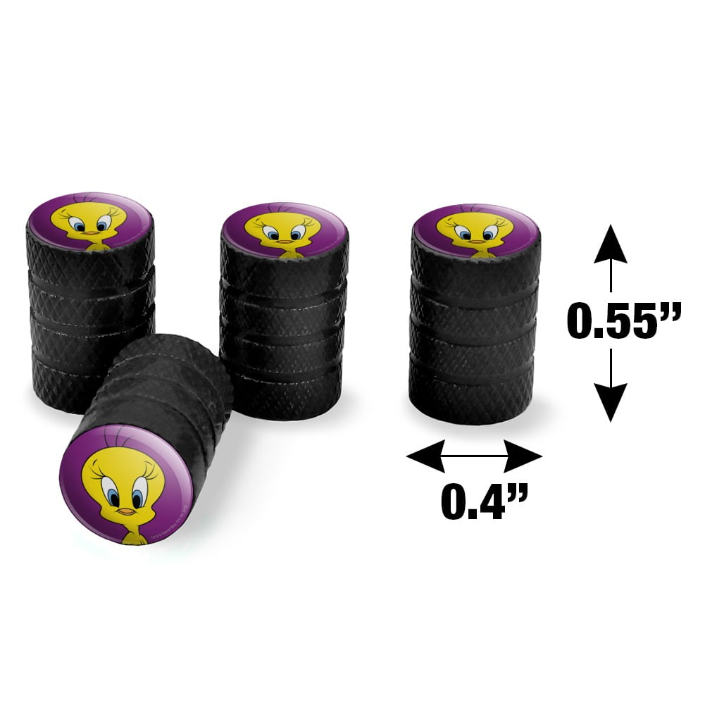 Graphics and More Looney Tunes Logo Tire Rim Wheel Aluminum Valve Stem Caps Graphics and More Looney Tunes Logo Tire Rim Wheel Aluminum Valve Stem Caps