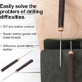 thumbnail image 4 of 2 Pcs Awl Tool with Wooden Handle, Leather Awl Punch Tool, 4 of 5