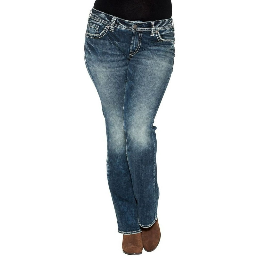 Silver Jeans Silver Jeans Denim Womens Suki Plus Size Bootcut Med
