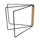 thumbnail image 4 of Escurridor de platos, soporte para paños de cocina, toallero plegable de madera y acero Negro, 4 of 9