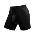 thumbnail image 4 of 5 Pack Mens Underwear Boxer Briefs Ice Silk Breathable Thin Comfortable Panties, 4 of 4