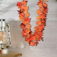 thumbnail image 5 of Sahpxhe Halloween Maple Leaf Garlands Rattan Decor Hanging Wall, Realistic Waterproof Artificial Garland for Home Halloween Thanksgiving Indoor and Outdoor Use 68.9Inch Multicolor, 5 of 6