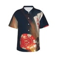 thumbnail image 1 of Balery Casino Poker Chips Camisas hawaianas de manga corta para hombre, camisas playeras de corte holgado, camisas de vacaciones con botones,Medium, 1 of 7