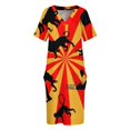 thumbnail image 3 of Saffron Circus-vestido holgado con bolsillos para mujer ropa de graduación, 3 of 6