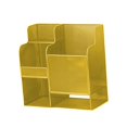 thumbnail image 3 of DYNWAVECA Yoga Mat Storage Rack Garage Organizer for Kettlebells Soccer Tennis Rackets Gold, 3 of 10