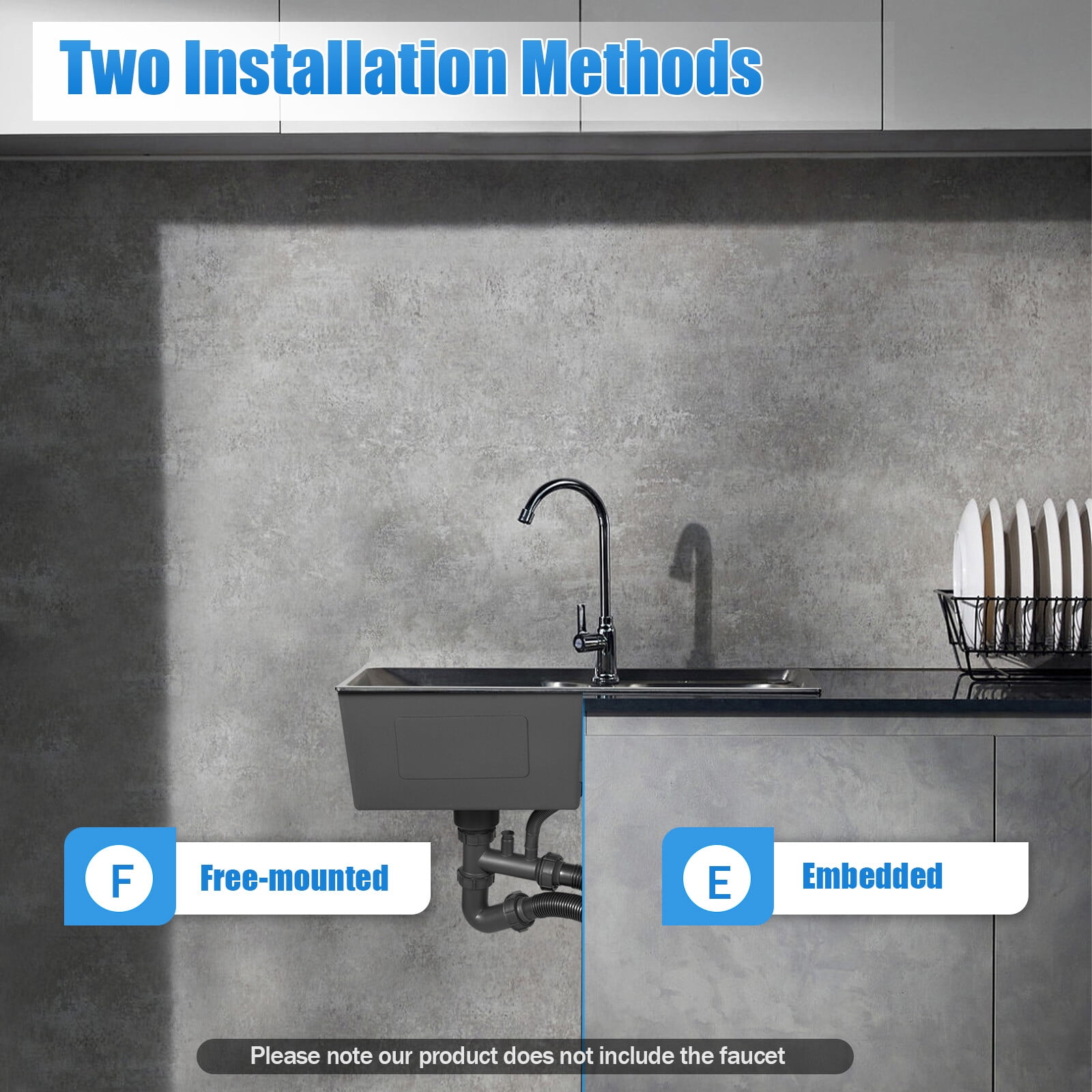 33 Inch Double Bowl Stainless Steel Kitchen Sink, Top/Undermount with Soundproof Pads & Anti-Condensation Coating, Silent Workstation for Easy DIY Installation, Includes Drain Kit