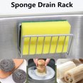 thumbnail image 2 of Kitchen Storage Rack Metal No-punch Sponge Holder Sink Drain Stand Drain Storage Shelf With Suction Cup Kitchen Accessories, 2 of 4