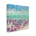 thumbnail image 4 of Stupell Industries Modern People on Beach Landscape Painting Gallery Wrapped Canvas Art Print Wall Art, 36 x 36, 4 of 8