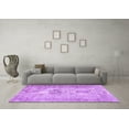 thumbnail image 3 of Ahgly Company Indoor Round Persian Purple Traditional Area Rugs, 4' Round, 3 of 4