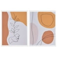thumbnail image 2 of Pintura Abstracta ANGGREK Lienzo Sin Marco 37x47cm 2 Piezas, 2 of 7