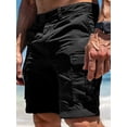 thumbnail image 2 of Men'S Cargo Shorts:Outdoor Wear with Multi-Functional Pockets Black XXXL, 2 of 5