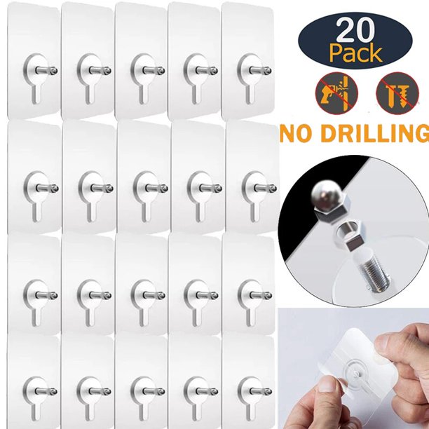 Crochet mural auto-adhésif en PVC, image de charge, sans marquage, pour le bain8mm screw rod5pcs He Qiyong unisex