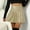 Beige, variant on Idoravan Women's Basic Versatile Skirt Clearance Womens Fashion Solid Color Dress High Waist Sexy Pack Hip Skirt Irregular Wrinkles Design Skirt