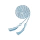 thumbnail image 5 of Collar de cordón de honor con doble borla de graduación para estudiantes de graduación, toga de graduación Azul, 5 of 10
