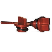 T.M. Designworks Aluminum Billet Oil Fill Plugs and Dipstick / Plug Kits Red AOP-004-RD
