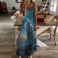 thumbnail image 2 of Wolves in The Moonlight Sleeveless Dress Women's Luxury Party Dress Birthday Dresses for Women, 2 of 6