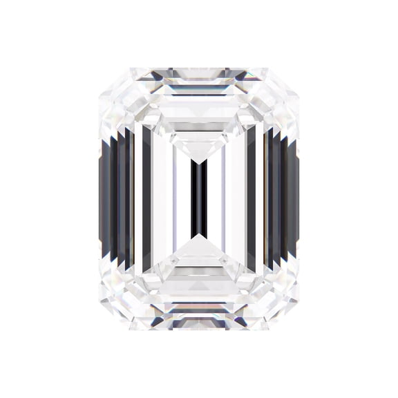 1.00 Carat Lab Grown Loose Diamond White Emerald Cut VS1 Rare Gift Loose Stone