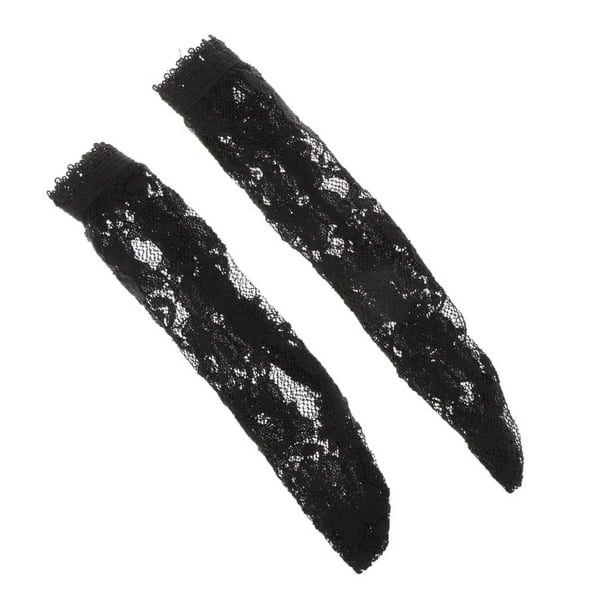 Medias largas de encaje para muñecas BJD de 1/3, accesorio de ropa. Negro