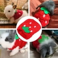 FOMIYES Guinea Pig Costume Red Coral Fleece Small Pet Vest Easy Wear ...
