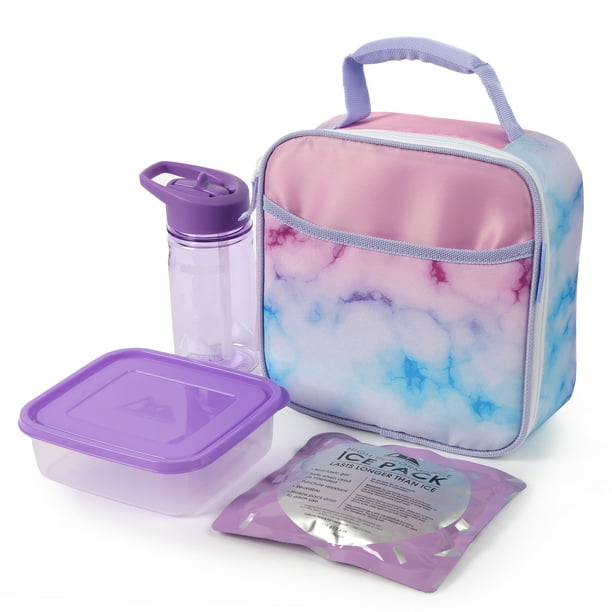 Arctic Zone Upright Reusable Lunch Box Combo with Accessories