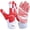 White-Red, variant on Scale Wear Design White Stealth Football Lineman Gloves with Tach Grip Silicone Palms. Adult Men's Youth Boys Sticky Lineman Wide Receiver Flag Football Boost Your Game! (Youth-Medium, White-Red)