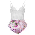 thumbnail image 3 of Gibobby Lencería mujer erótica Conjunto de lencería sexy para mujer con liguero, brasier de encaje y bragas conjunto de tirantes exóticos(Rosa, G), 3 of 5