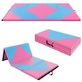 thumbnail image 1 of Costway Folding Gymnastics Mat 8' x 4' x 2'' PU Leather Tumbling Exercise Mat Yoga Gym, 1 of 10