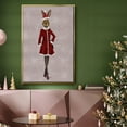 thumbnail image 6 of Christmas Christmas Fashion Bunny - Framed Gallery Wrapped Holiday Canvas - 17 x 25 - Gold Frame, 6 of 8