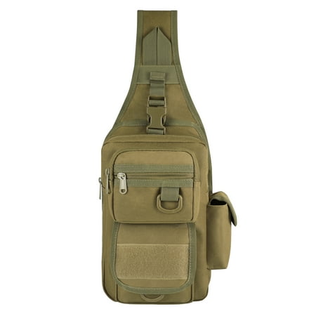 Gonex Barbarians Tactical Sling Bag Pack with Pistol Holster, Military Shoulder Bag Satchel, Range Bag Daypack