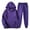 Purple#02, variant on Unisex Sweatsuits for Men and Women Soft Breathable 2 Piece Workout Sets for Gym Running Exercise Athletic Sportswear, Purple XXXL
