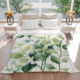 thumbnail image 3 of Flannel Throw Blanket for Couch Sofa Bed, Spring Green Leaves Soft Cozy Warm Fuzzy Blanket 30x40in, 3 of 9