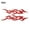 Red, variant on DIY Flame Vinyl Decal Sticker Waterproof For Car Motorcycle Gas Tank Fende