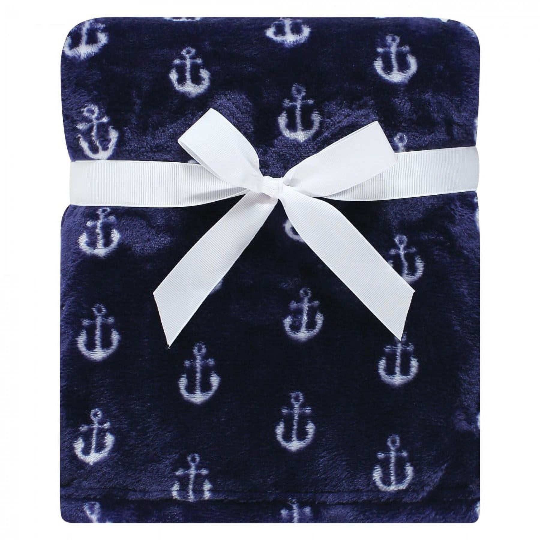 Hudson Baby Infant Boy Plush Blanket with Security Blanket, Clownfish, One Size