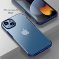 thumbnail image 1 of SaniMore for iPhone 14 6.1" 2022 Case, Wear-resistant Frosted PC Backplane & Shockproof Soft TPU Bumper Anti-fall Anti-scratch Thin Lightweight Cover for iPhone 14 6.1" 2022, Blue, 1 of 7