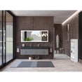 thumbnail image 5 of Nile 72" Gray Wood Floating Vanity with Black Top and Gold Trim, 5 of 10