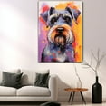 thumbnail image 5 of Standard Schnauzer Canvas Wall Art Famous Oil Paintings Monets Watercolor Dog Canvas Funny Dog Canvas Floral Print Abstract Farmhouse Gallery Aesthetic Room Decor for Bedroom Bathroom, 5 of 6