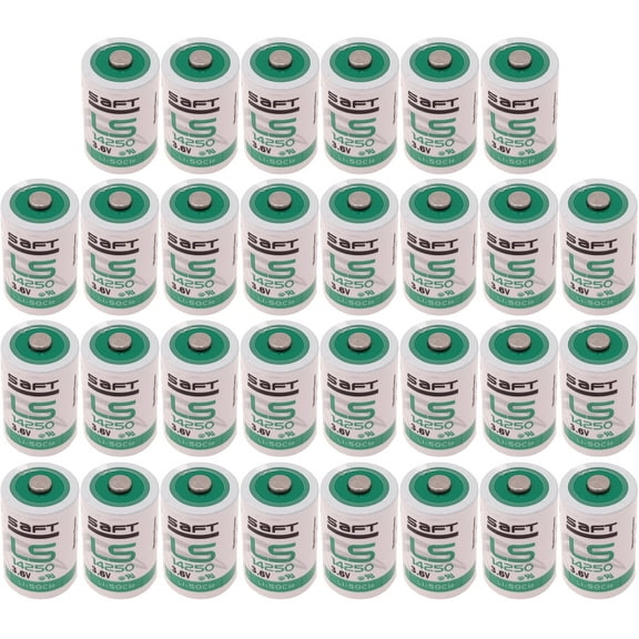30 Pcs 1/2AA LS14250 Battery 3.6V Lithium Battery  for SAFT Water Meter Electricity Meter Gas