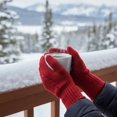 thumbnail image 4 of Jiibva Wool Knit Gloves Women Touchscreen Warm Gloves with Long Wrist Cuffs Windproof Cold Weather Gear, 4 of 7