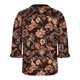 thumbnail image 4 of Camiseta de Manga Corta de Verano de las Mujeres con Cuello en V Impresa con Pliegues en el Pecho Y Mangas de Manguito, Blusa Casual de Poliéster Ligera para Trajes Diarios de Primavera, 4 of 8