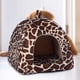 thumbnail image 2 of Strawberry Pet Dog Cat Bed House Kennel Doggy Puppy Basket Pad (Leopard XL), 2 of 9